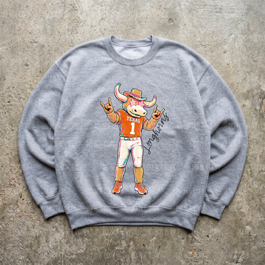 Orange Texas Single Print DTF Transfer