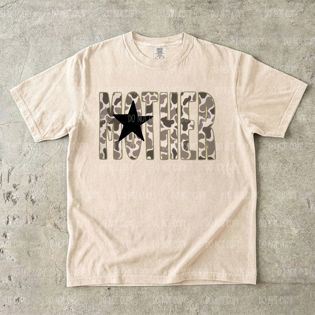 Camo Mother Single Print DTF Transfer