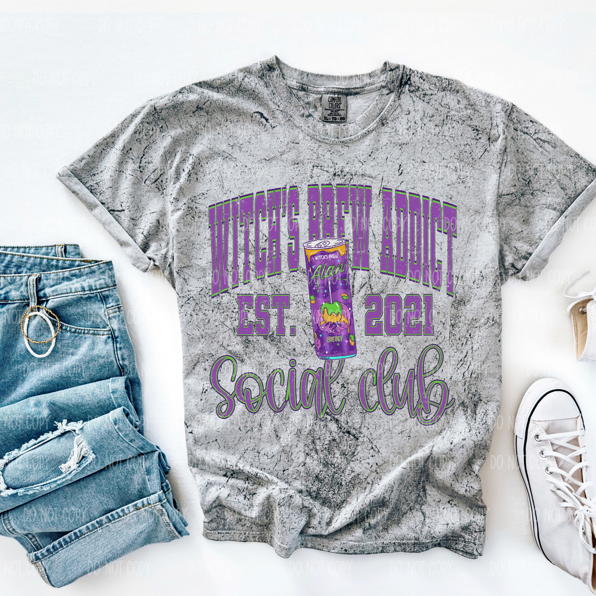 Witches Brew Addict Single Print DTF Transfer