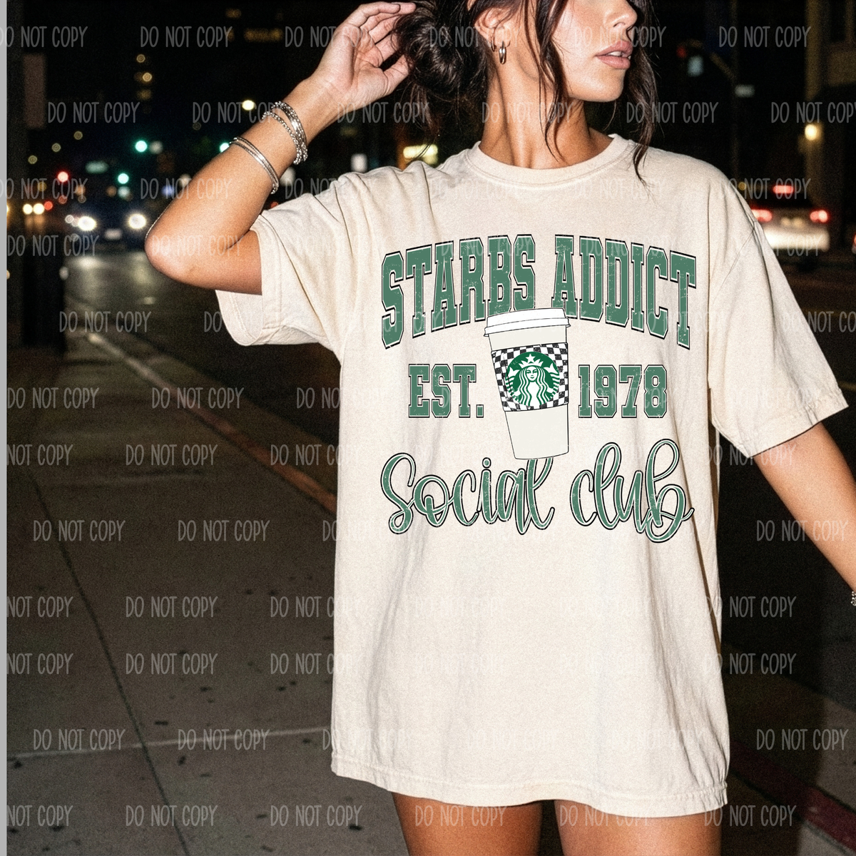 Starbies Addict Single Print DTF Transfer
