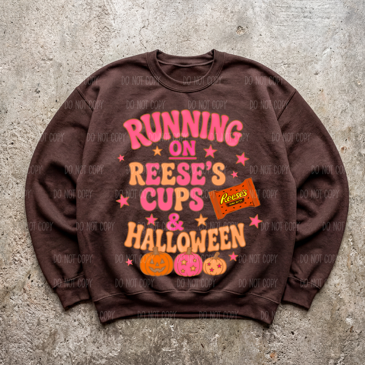 Running on Reeses Single Print DTF Transfer