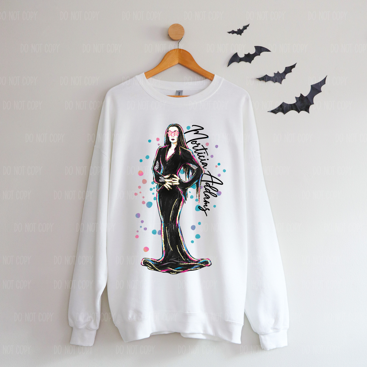 Morticia Single Print DTF Transfer