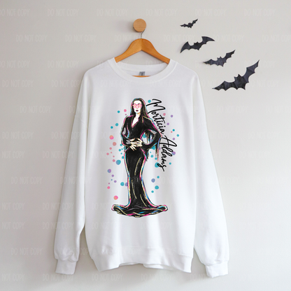 Morticia Single Print DTF Transfer