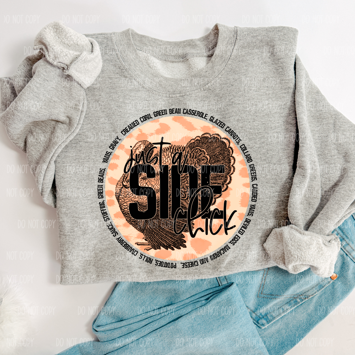 Side Chick Single Print DTF Transfer