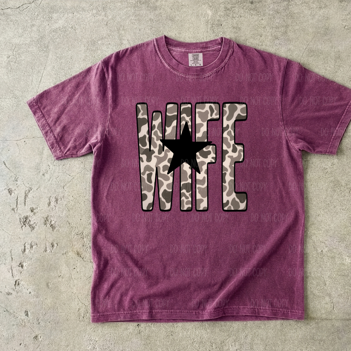 Duck Camo Wife Star
