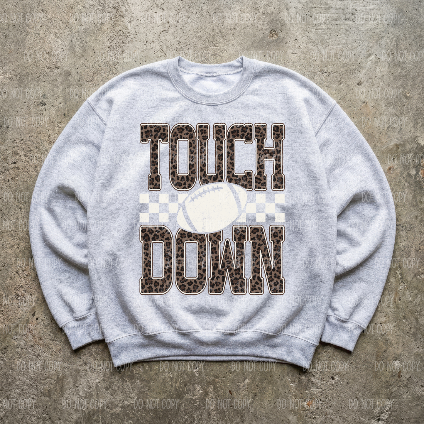 Leopard Touchdown Tee or Sweatshirt