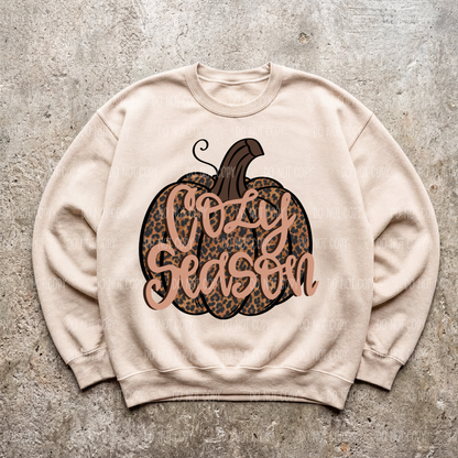 Leopard Cozy Season Tee Shirt or Sweatshirt