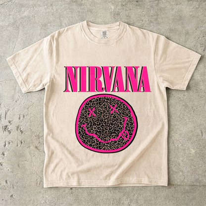 Pink Leopard Nirv Single Print DTF Transfer