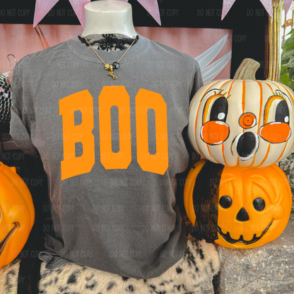 Orange Boo Tee Shirt or Sweatshirt