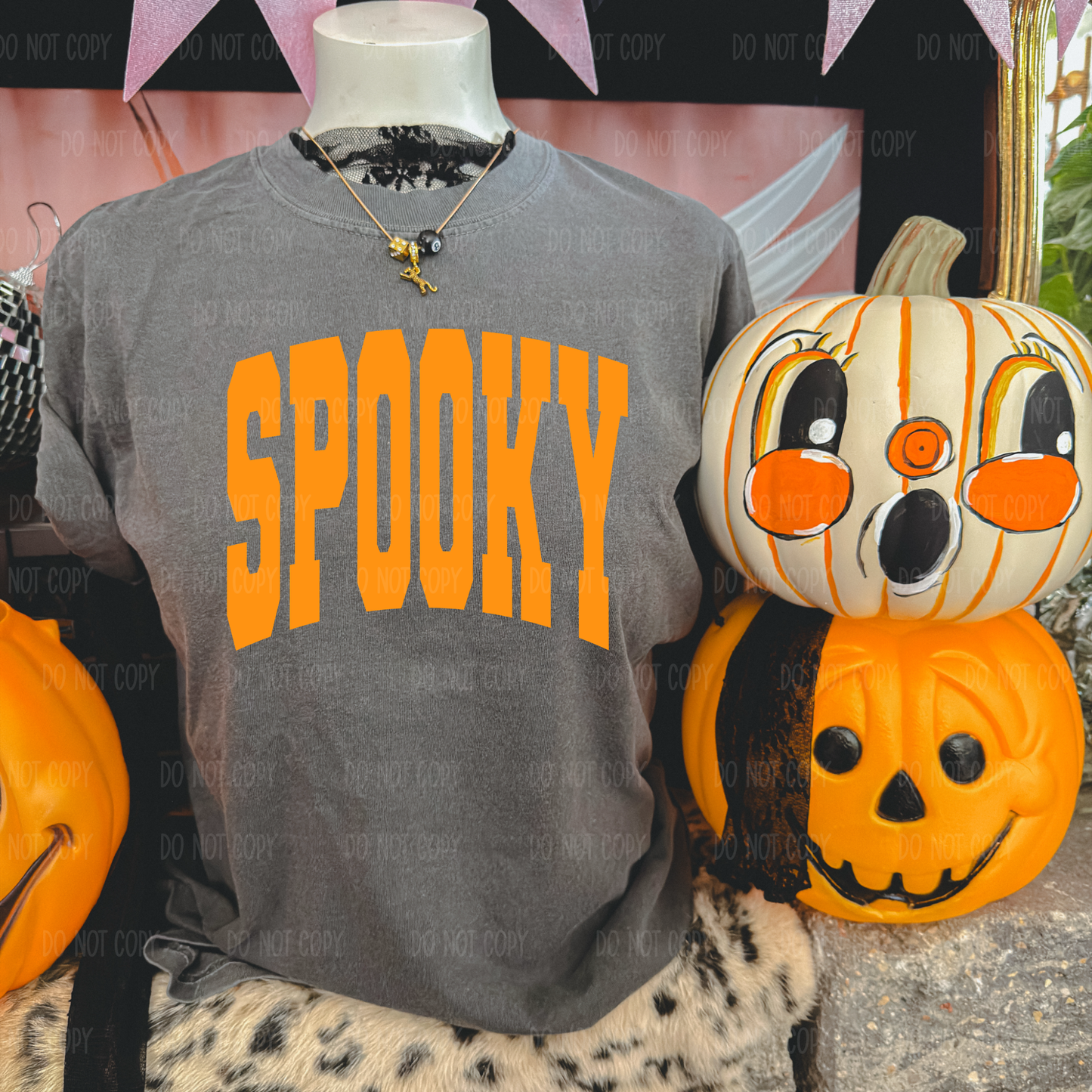 Orange Spooky Tee Shirt or Sweatshirt