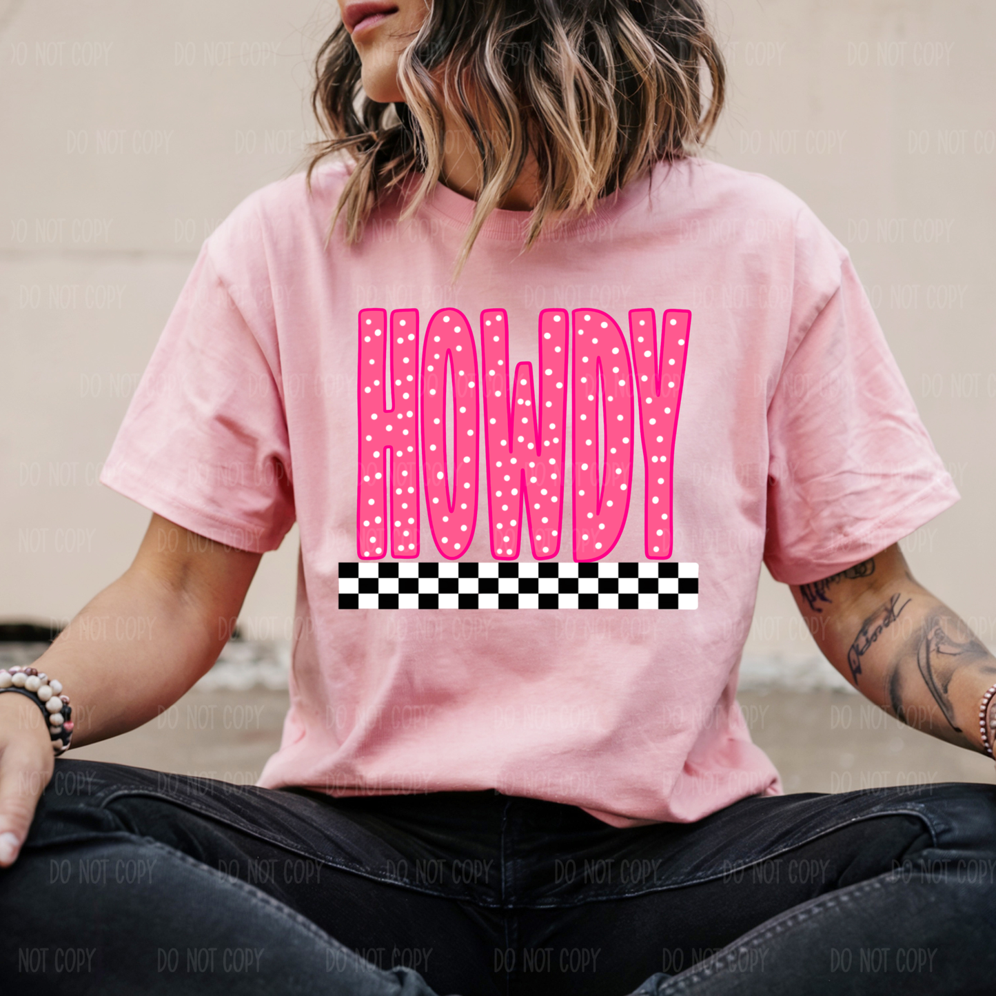 Howdy Polka Tee or Sweatshirt