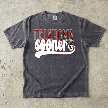 Crimson Oklahoma Single Print DTF Transfer