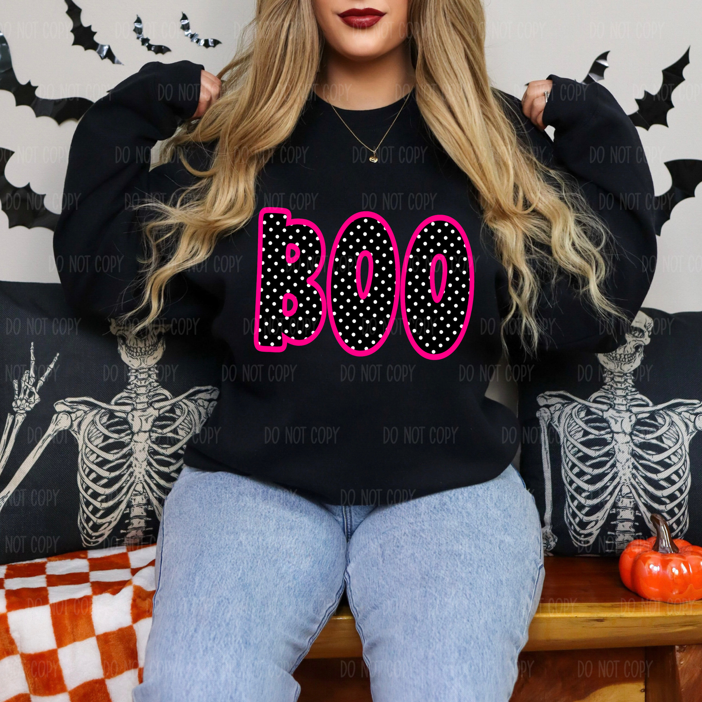 Pink and Polka Dot Boo Tee or Sweatshirt