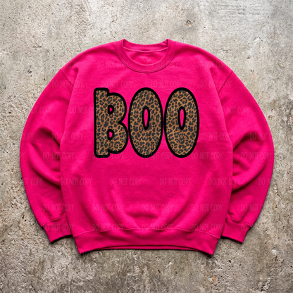 Black and Leopard Boo Tee or Sweatshirt