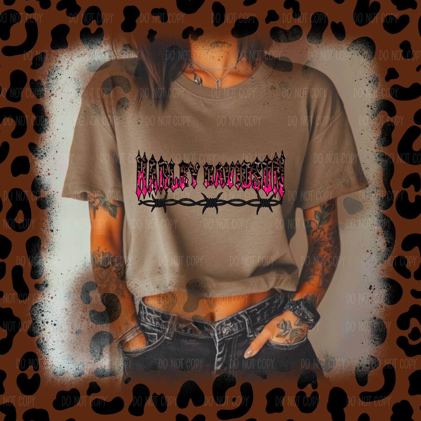 Leopard HD Pink Tee or Sweatshirt