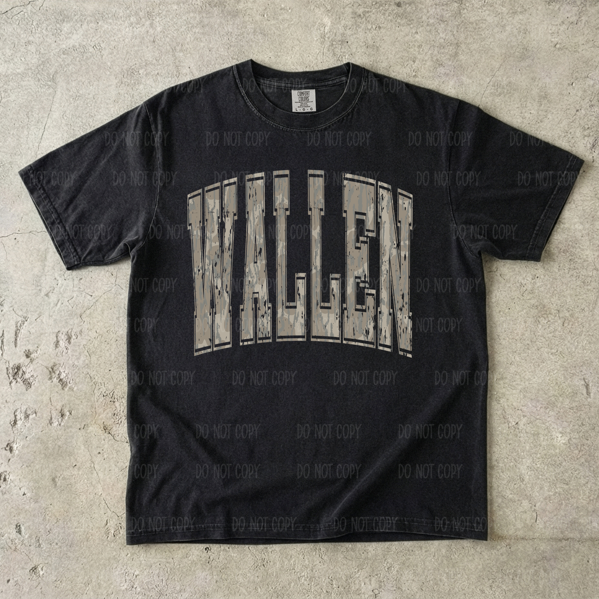 Camo Wallennn Single Print DTF Transfer