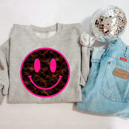 Tortoise Print Smiley Single Print DTF Transfer