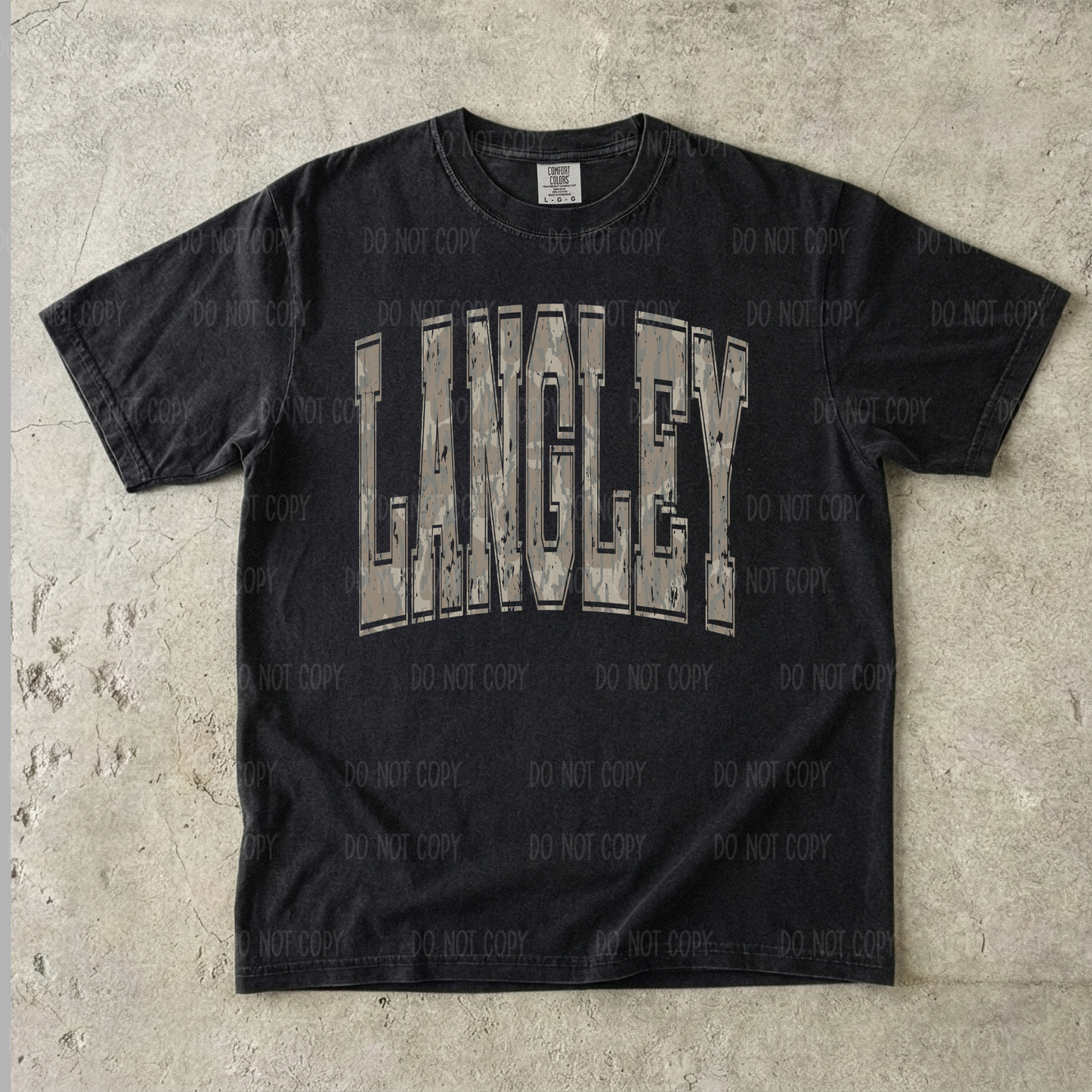 Camo Langleyy Single Print DTF Transfer