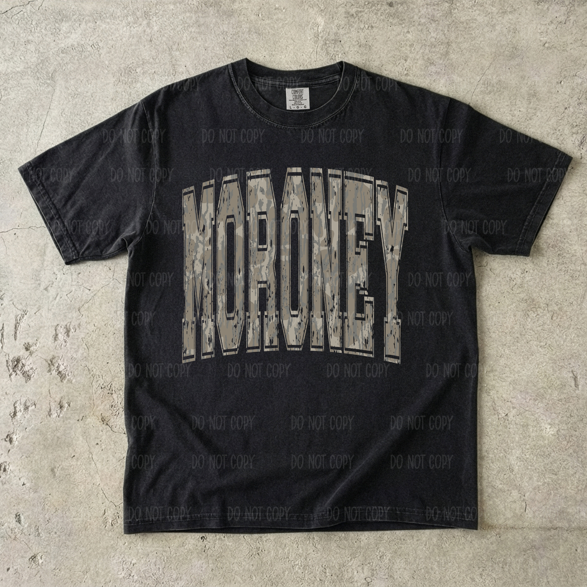 Camo Moroneyy Single Print DTF Transfer