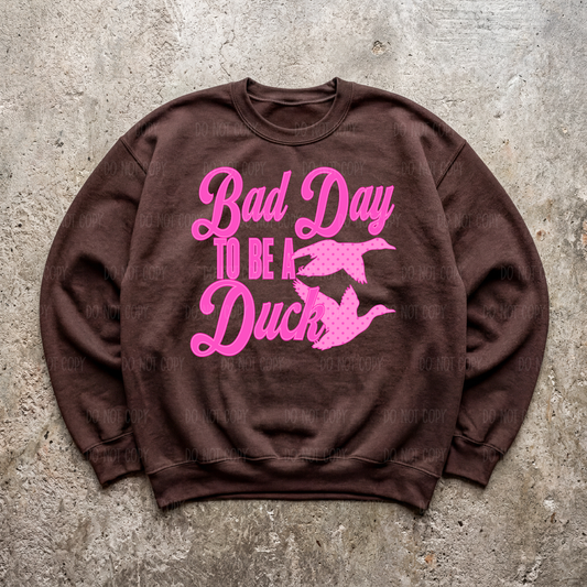 Bad Day To Be A Duck (Pink) Single Print DTF Transfer