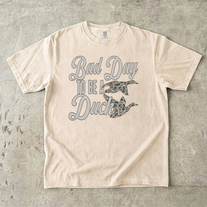 Bad Day To Be A Duck (Camo) Single Print DTF Transfer