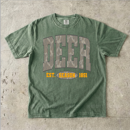 Camo Deer Season Single Print DTF Transfer