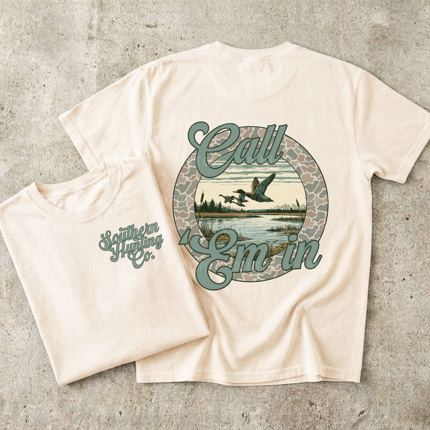 Southern Made Call Em In (Back) Single Print DTF Transfer