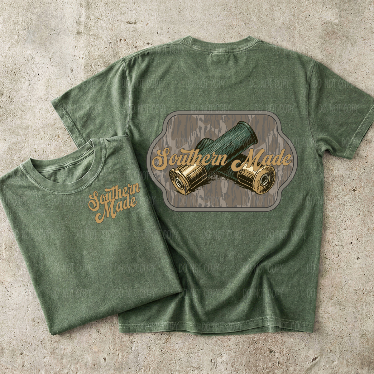 Southern Made Bullet (Back) Single Print DTF Transfer