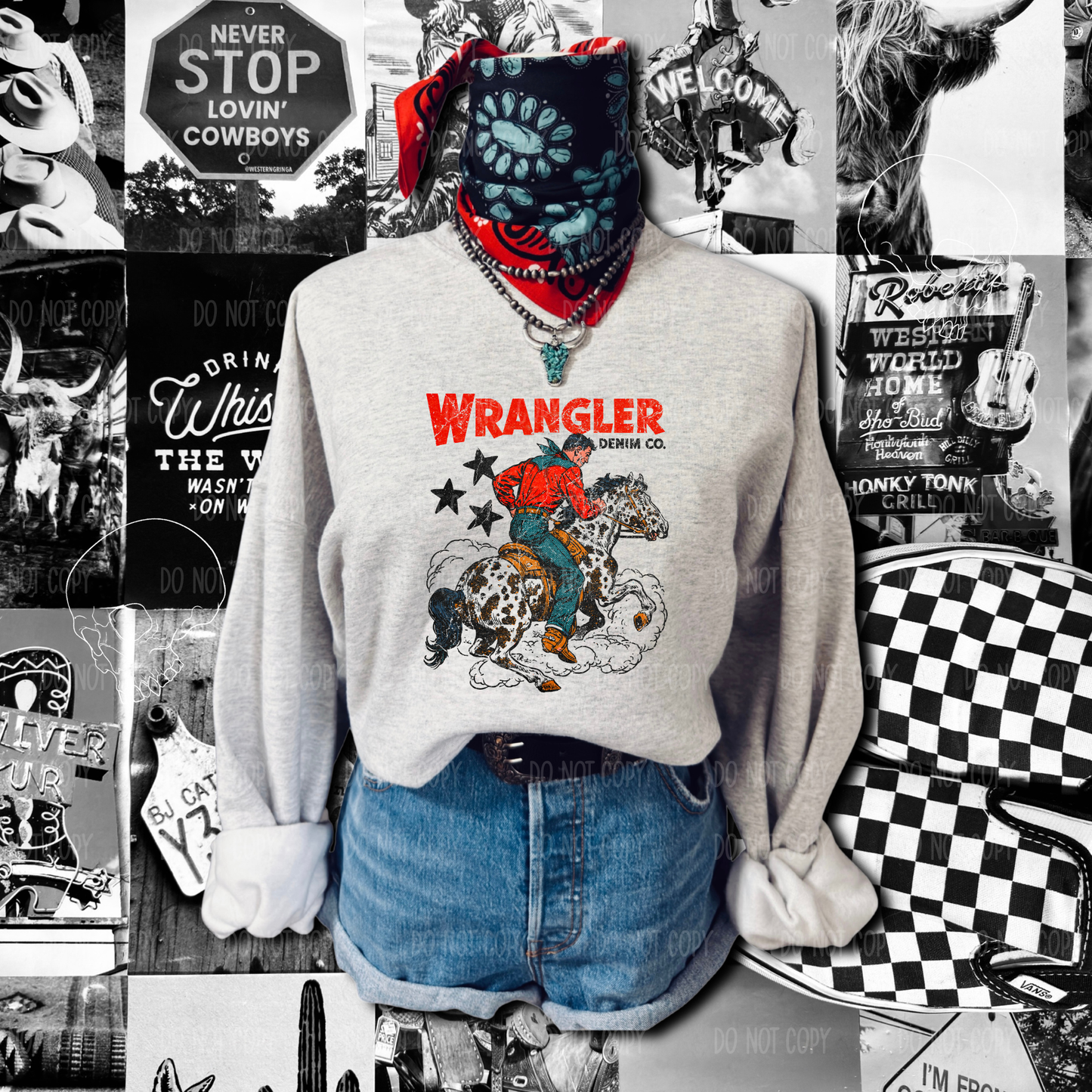 Western Denim Co Single Print DTF Transfer