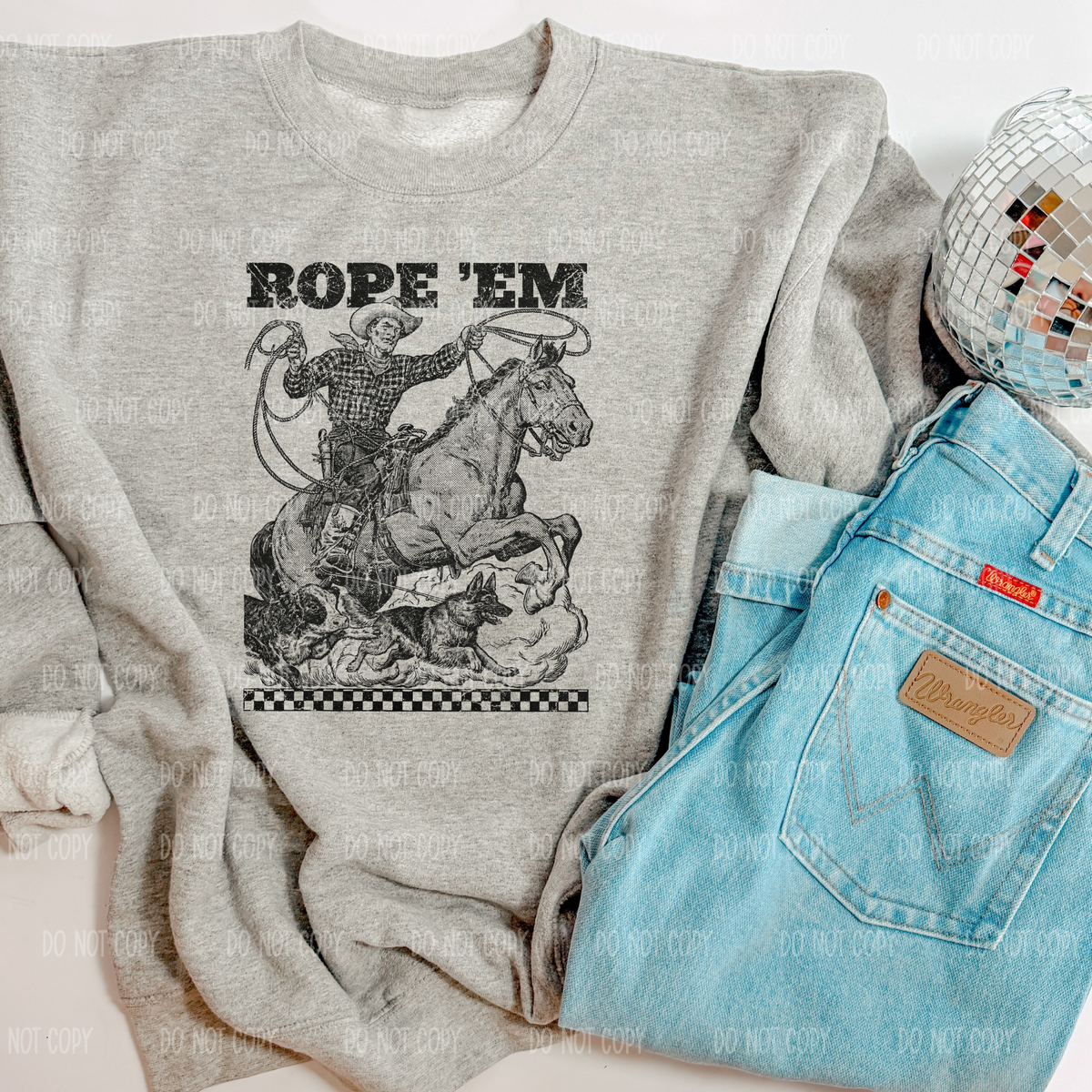 Rope Em Single Print DTF Transfer