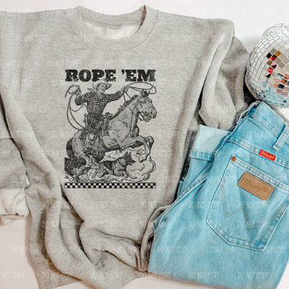 Rope Em Single Print DTF Transfer