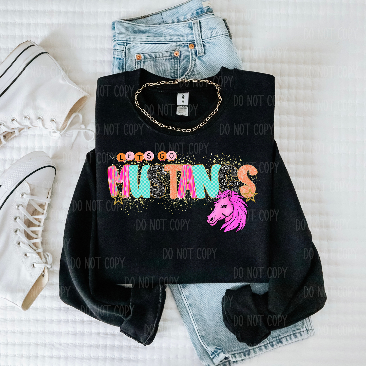 Pink Preppy Mascot Single Print DTF Transfer