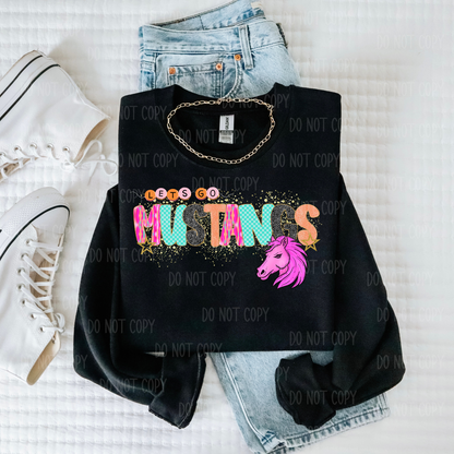 Pink Preppy Mascot Single Print DTF Transfer