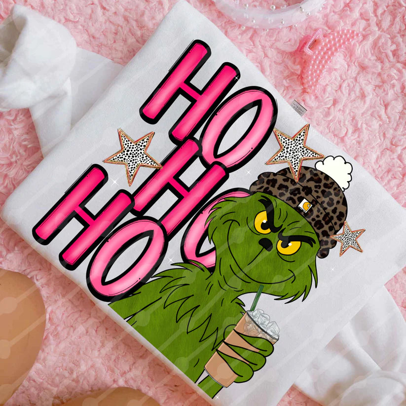 Ho Ho Ho Iced Coffee Single Print DTF Transfer