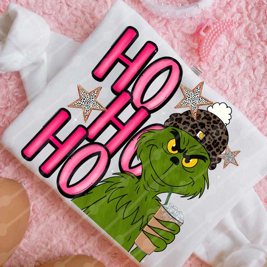 Ho Ho Ho Iced Coffee Single Print DTF Transfer