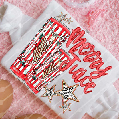Merry Juice Single Print DTF Transfer