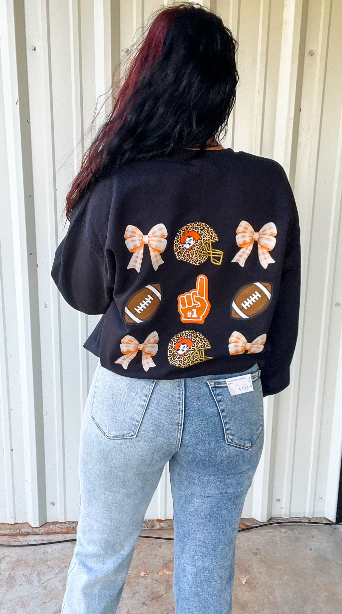 Orange Oklahoma Football Tee Or Sweatshirt