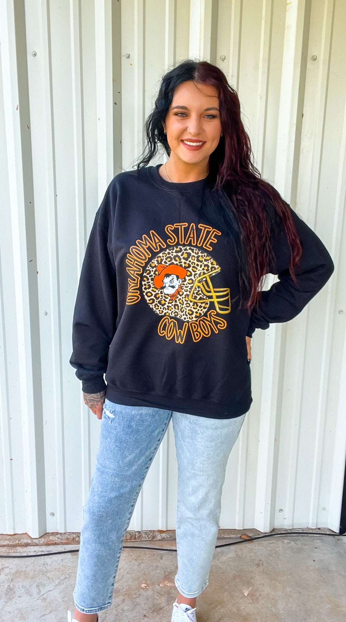 Orange Oklahoma Football Tee Or Sweatshirt
