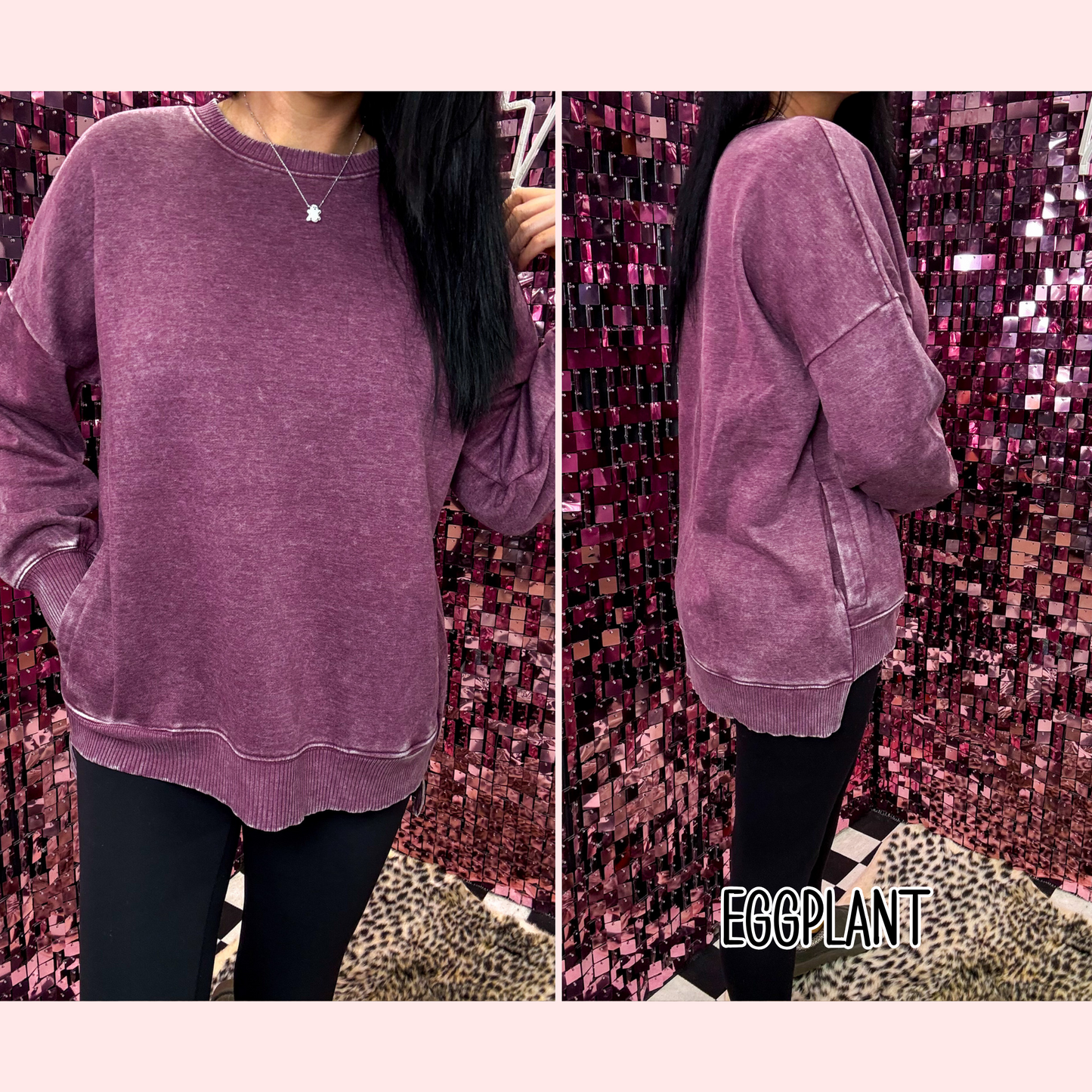 The Stella Acid Washed Fleece Pullover