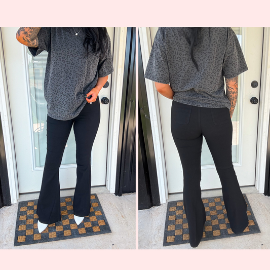 The Flora High Waisted Bell Bottom Flare Jeans