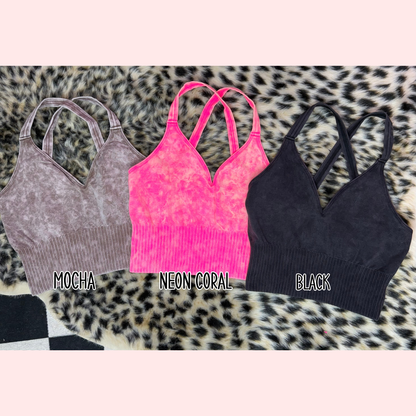 Karson Crisscross Strap Back Seamless Tank