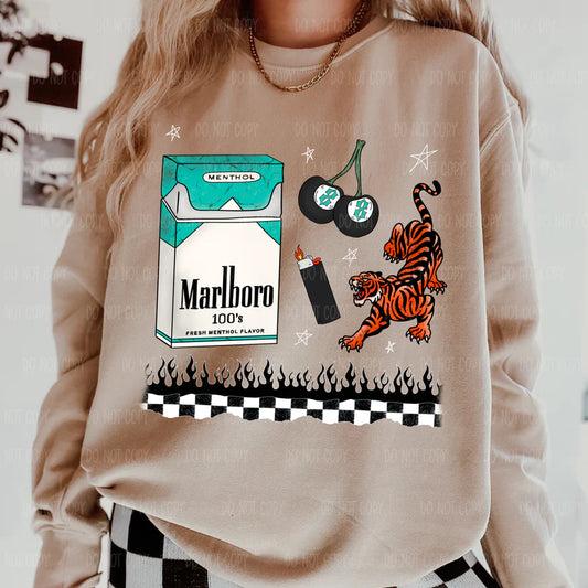 Turquoise Grunge Tee Or Sweatshirt