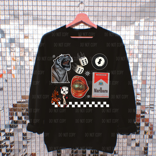 Disco Lips Single Print DTF Transfer