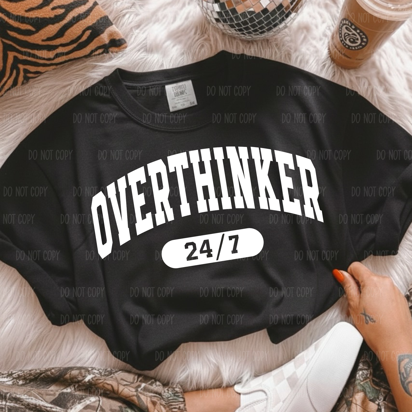 Over Thinker 24/7 Single Print DTF Transfer