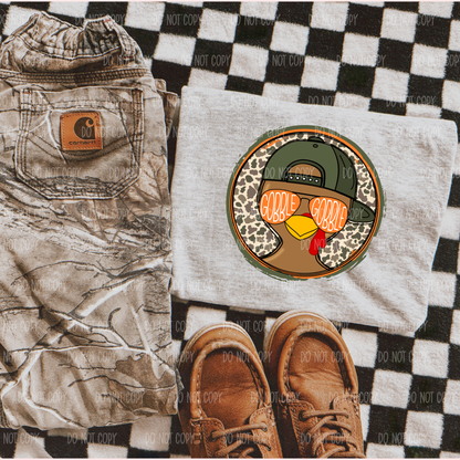 Gobble Gobble - Boy Version Thanksgiving Single Print DTF Transfer (Copy)