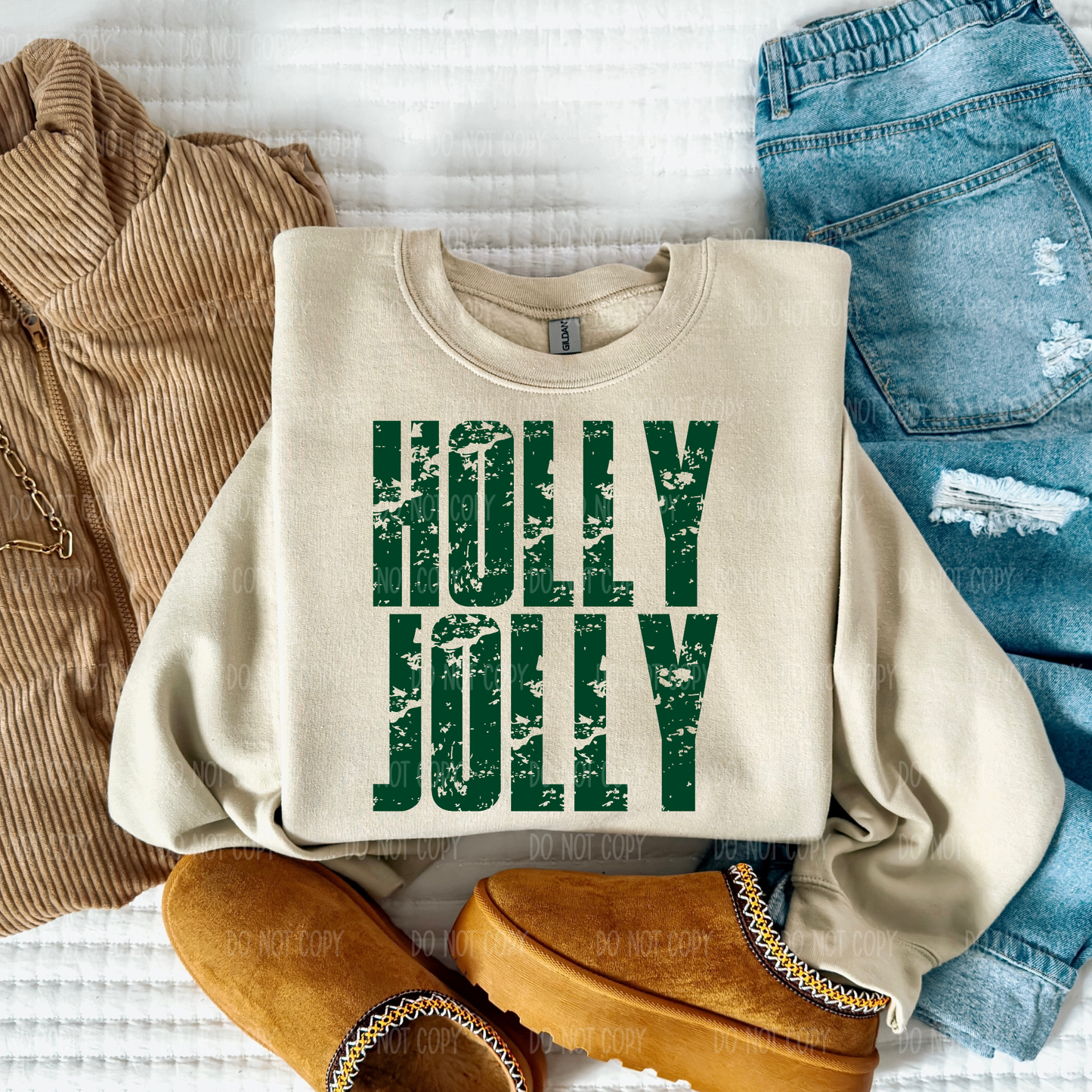 Holly Jolly Single Print DTF Transfer