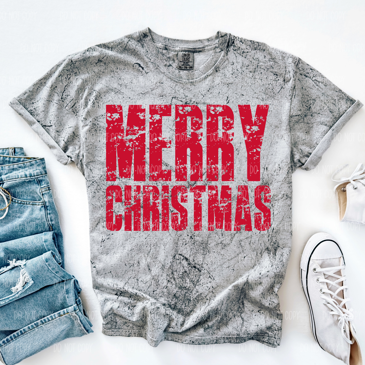 Merry Christmas Single Print DTF Transfer