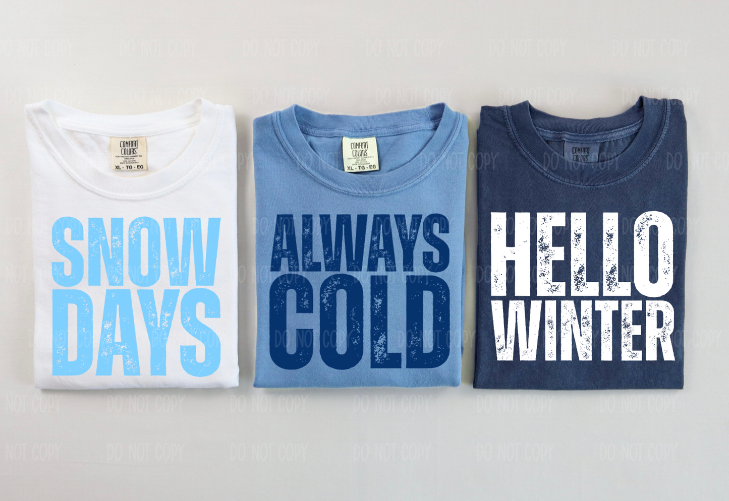 Hello Winter Single Print DTF Transfer