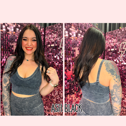 The Hadley Washed Ribbed Seamless V-Neck Tank