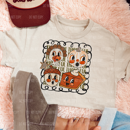 Thankful Collage Thanksgiving Single Print DTF Transfer